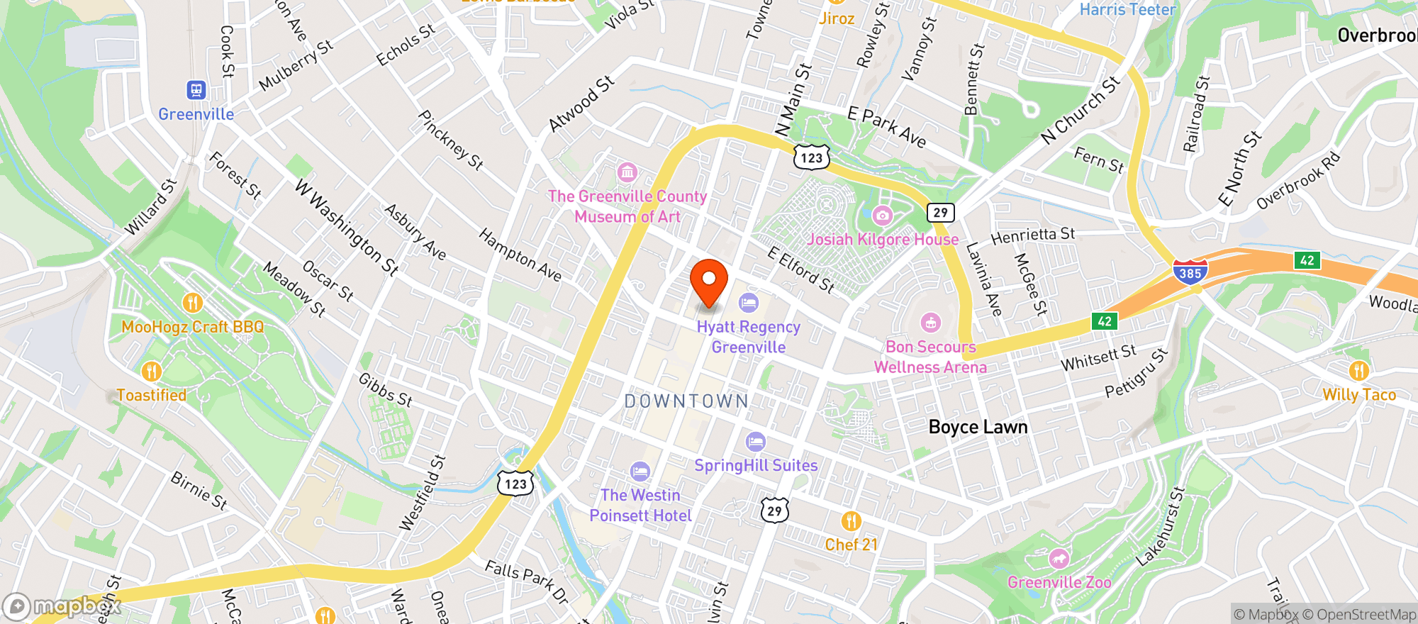 Map showing Underground Vape Society