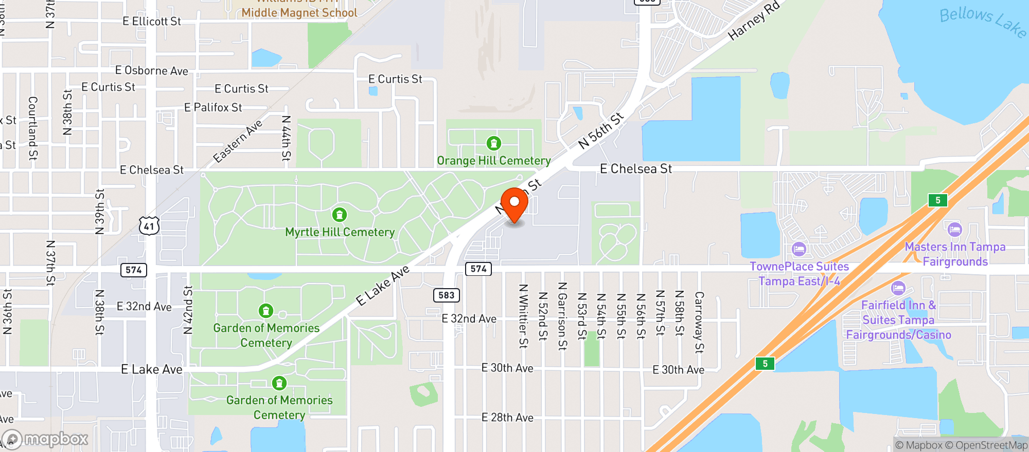 Map showing Dar Hernandez Over/short