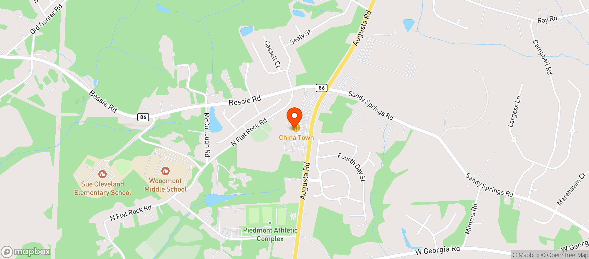 Map showing Food Lion #2644