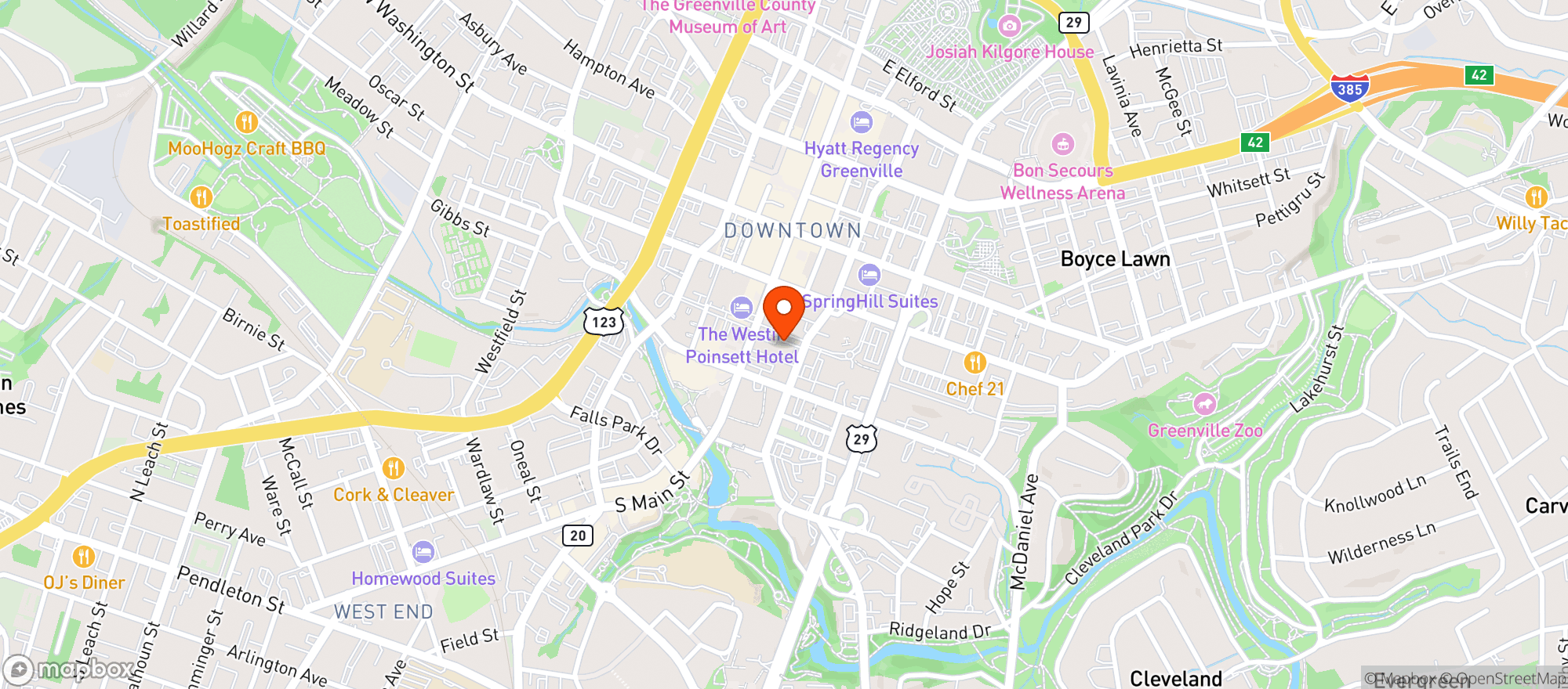 Map showing Connollys Irish Pub