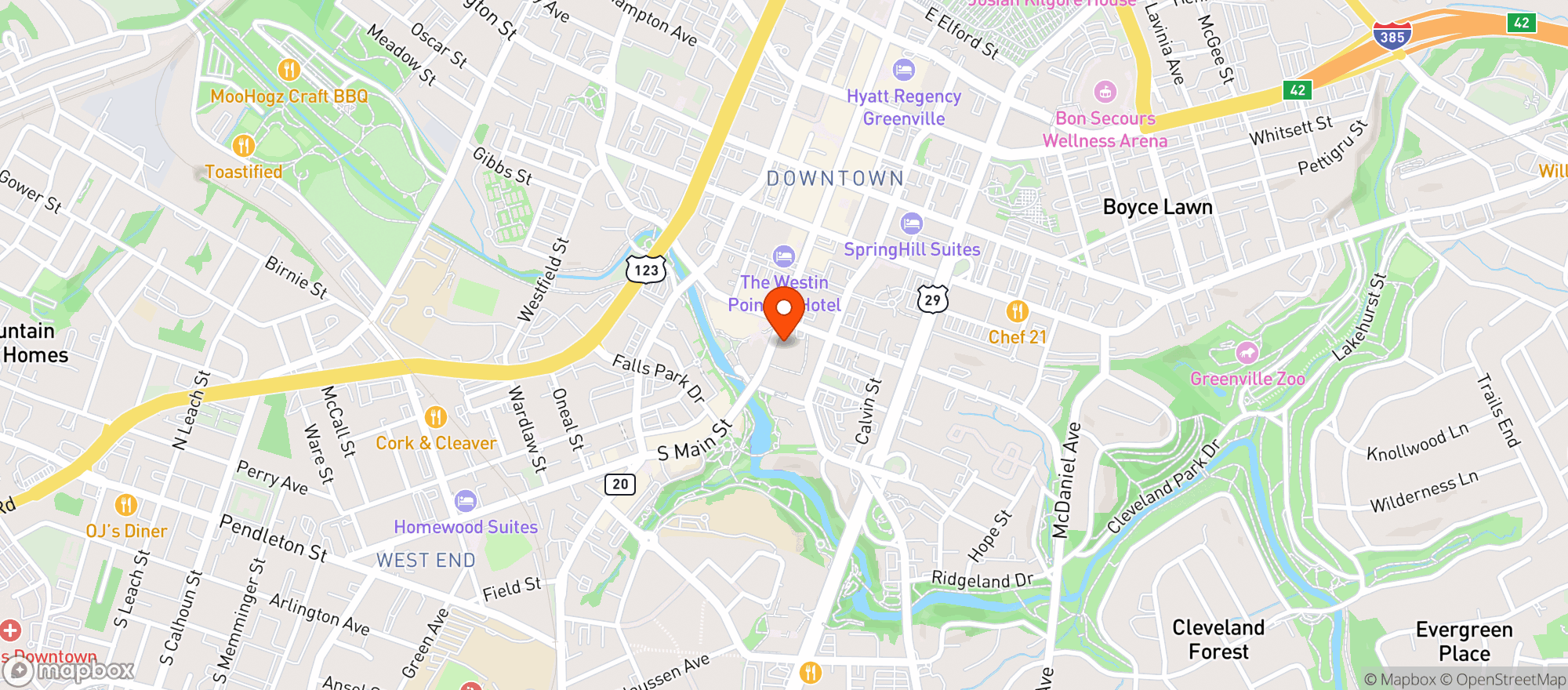 Map showing Ac Hotels By Marriott