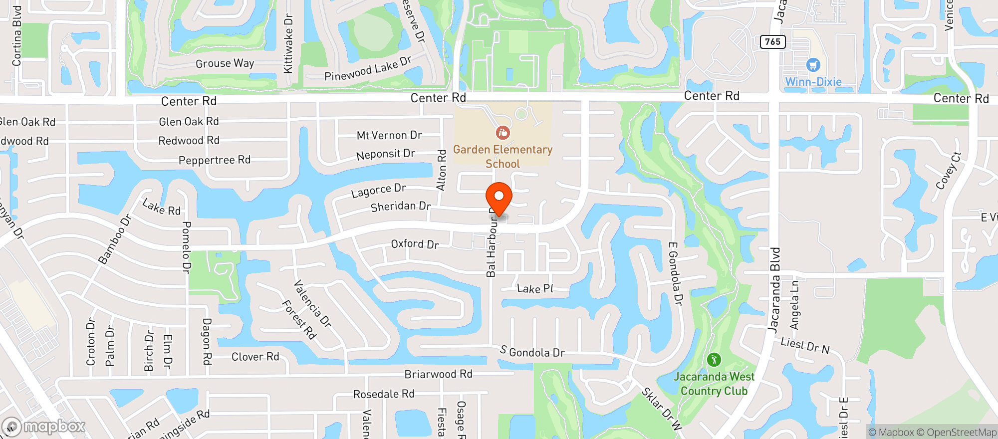 Map showing Venice Cigar Lounge