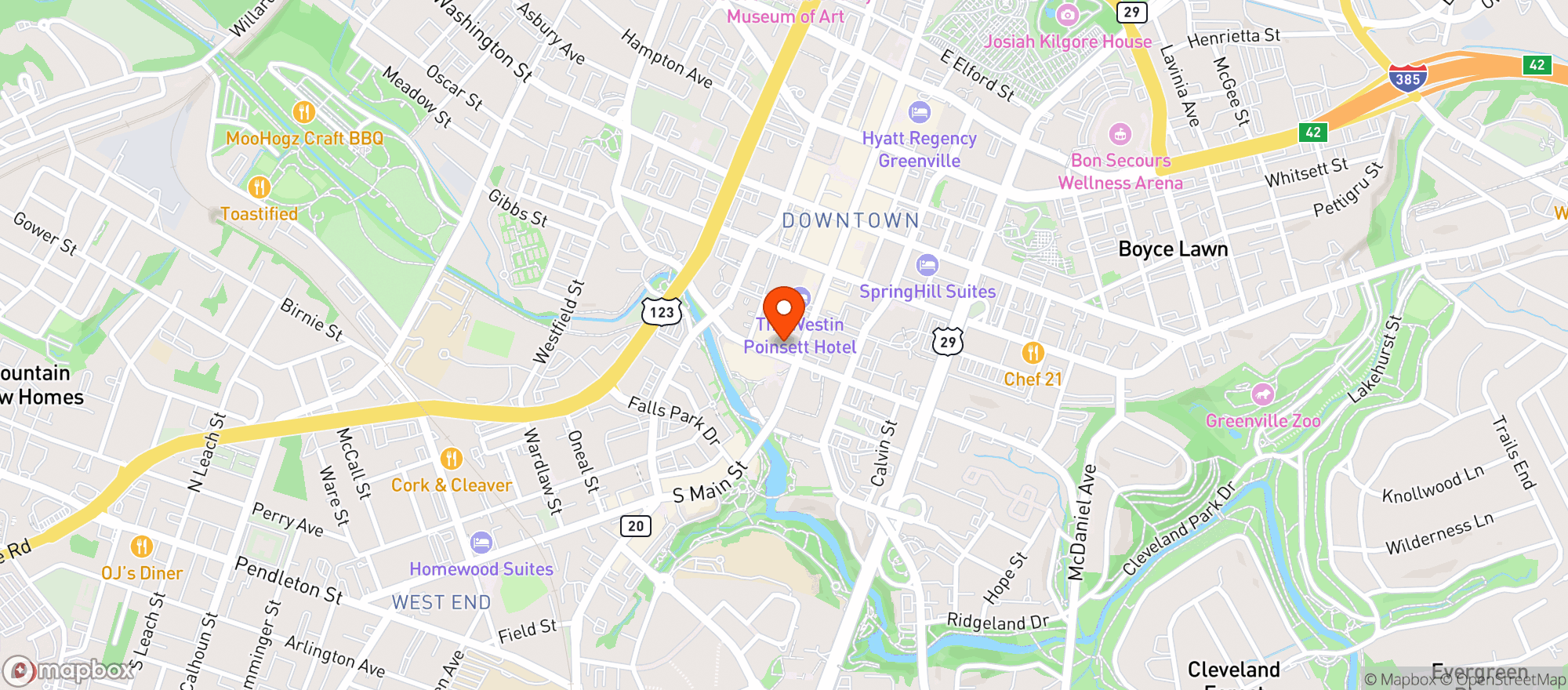 Map showing Indaco