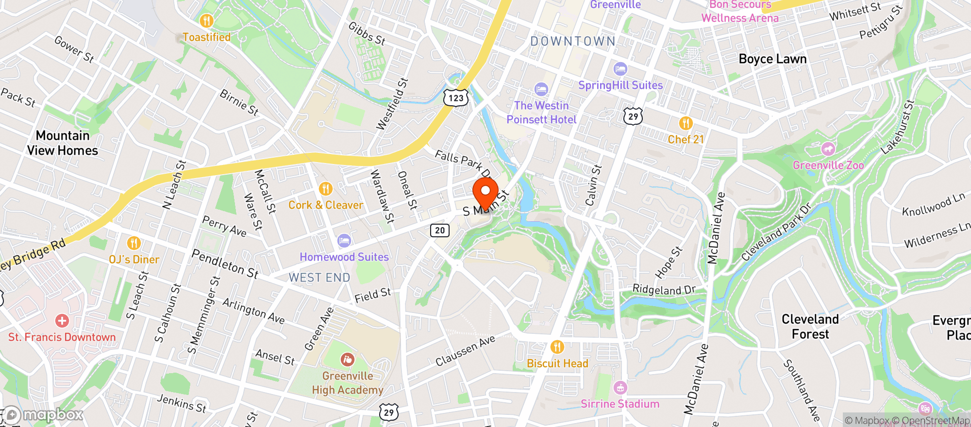 Map showing Foxcroft Wine Company