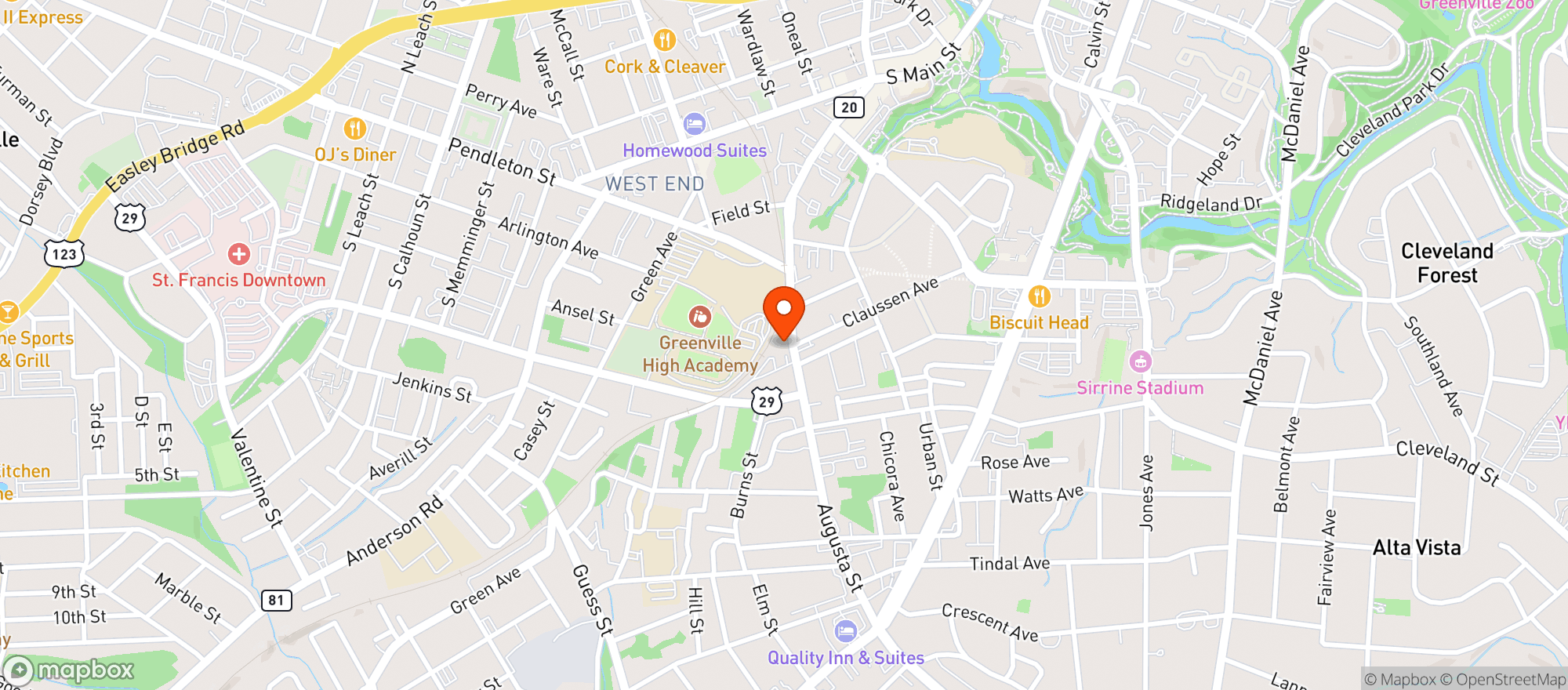 Map showing 8th State Brewing