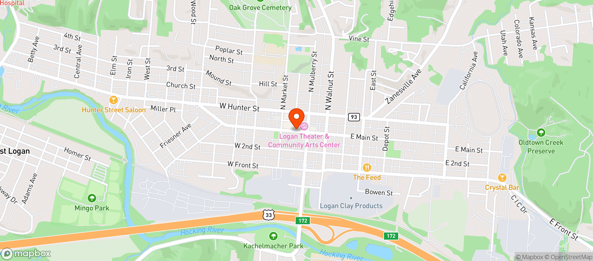Map showing Shamrock Irish Pub