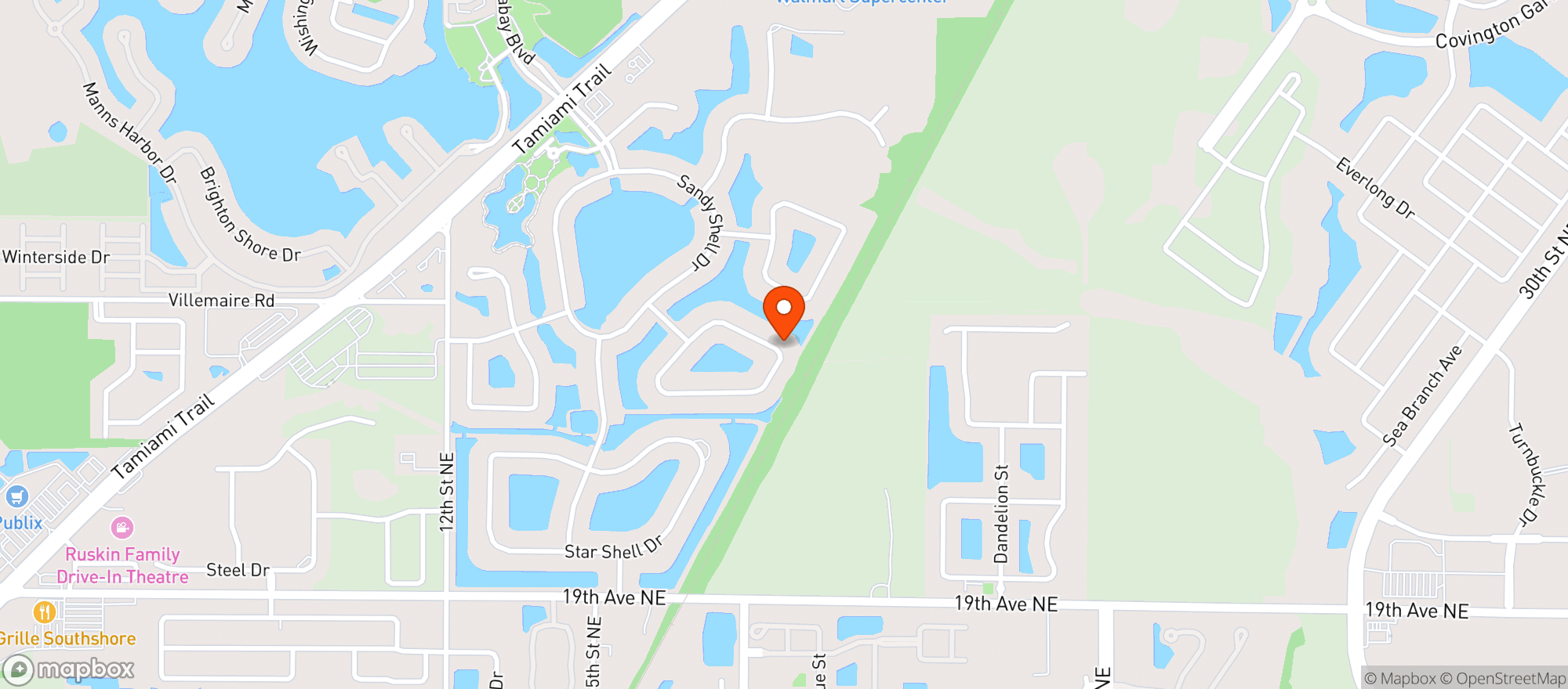 Map showing Smokin Panda