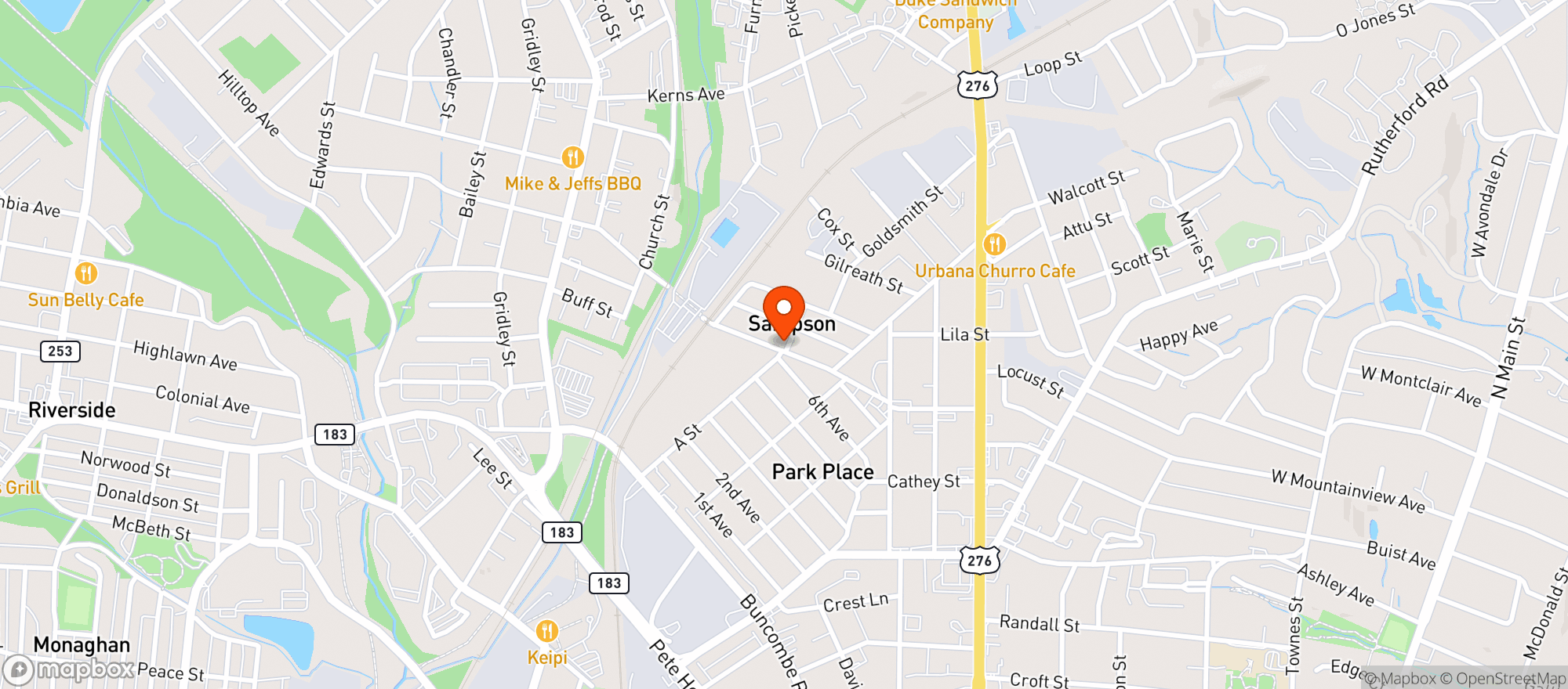 Map showing Siddhi Food Mart (gvl)