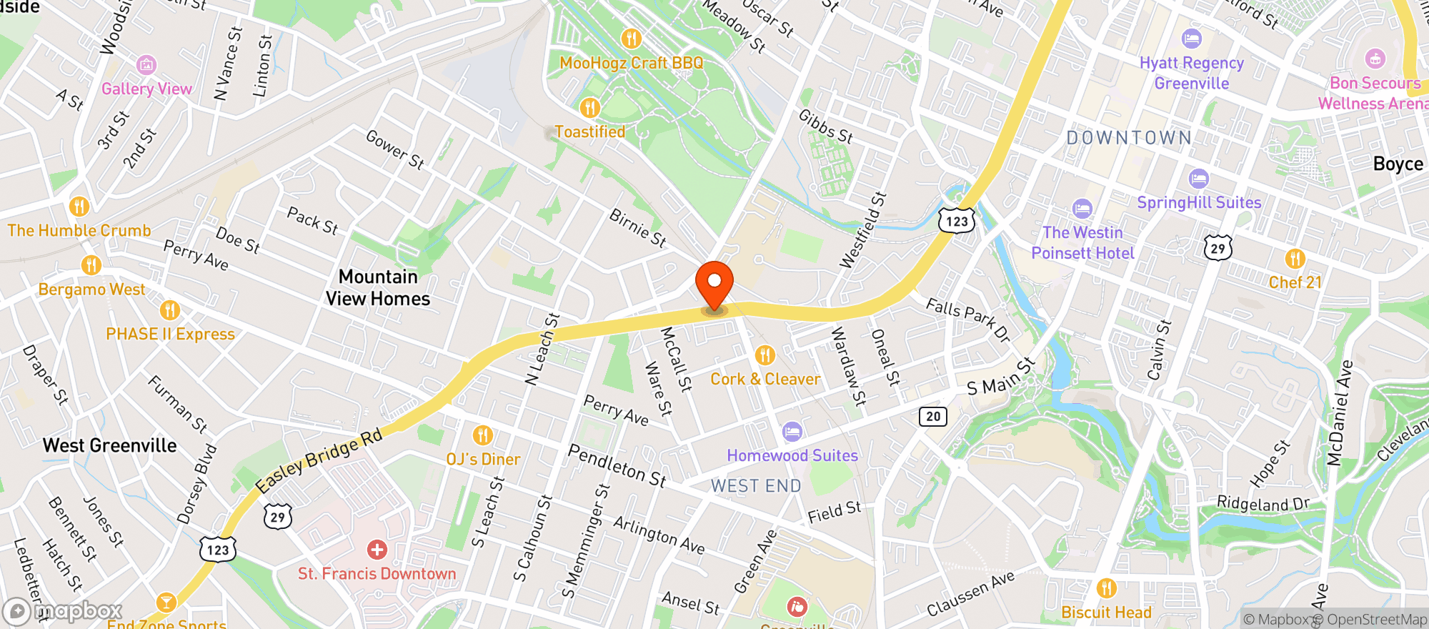 Map showing Quiktrip