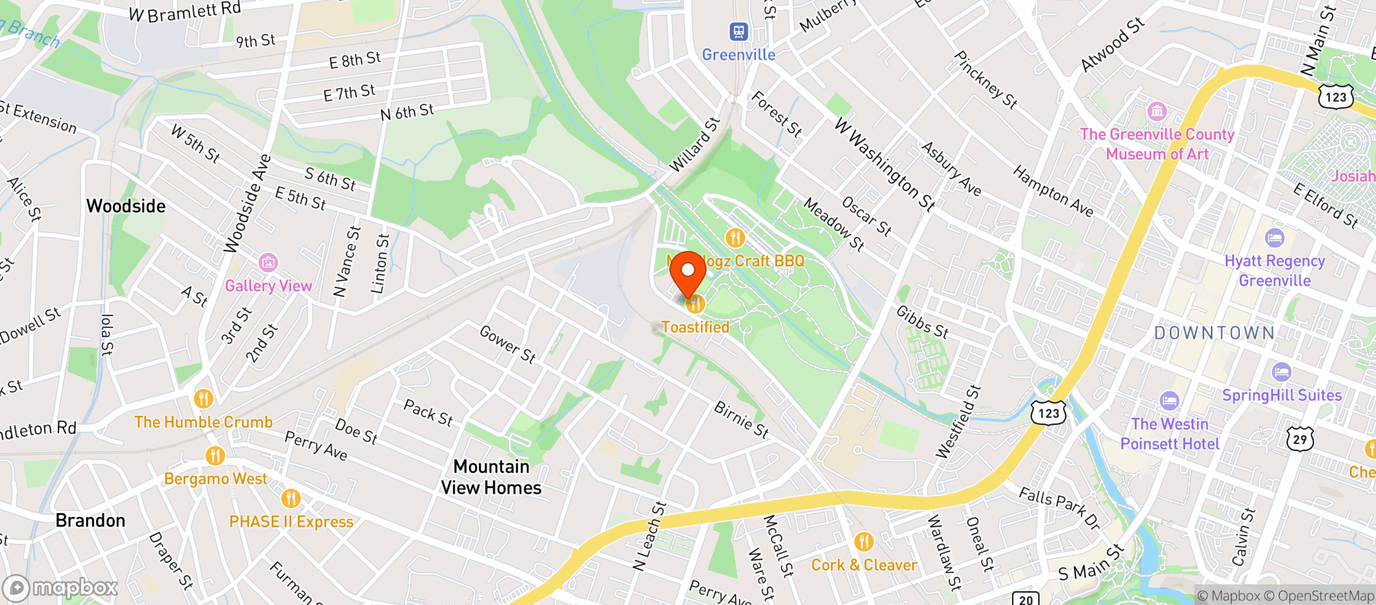 Map showing Pkl Park