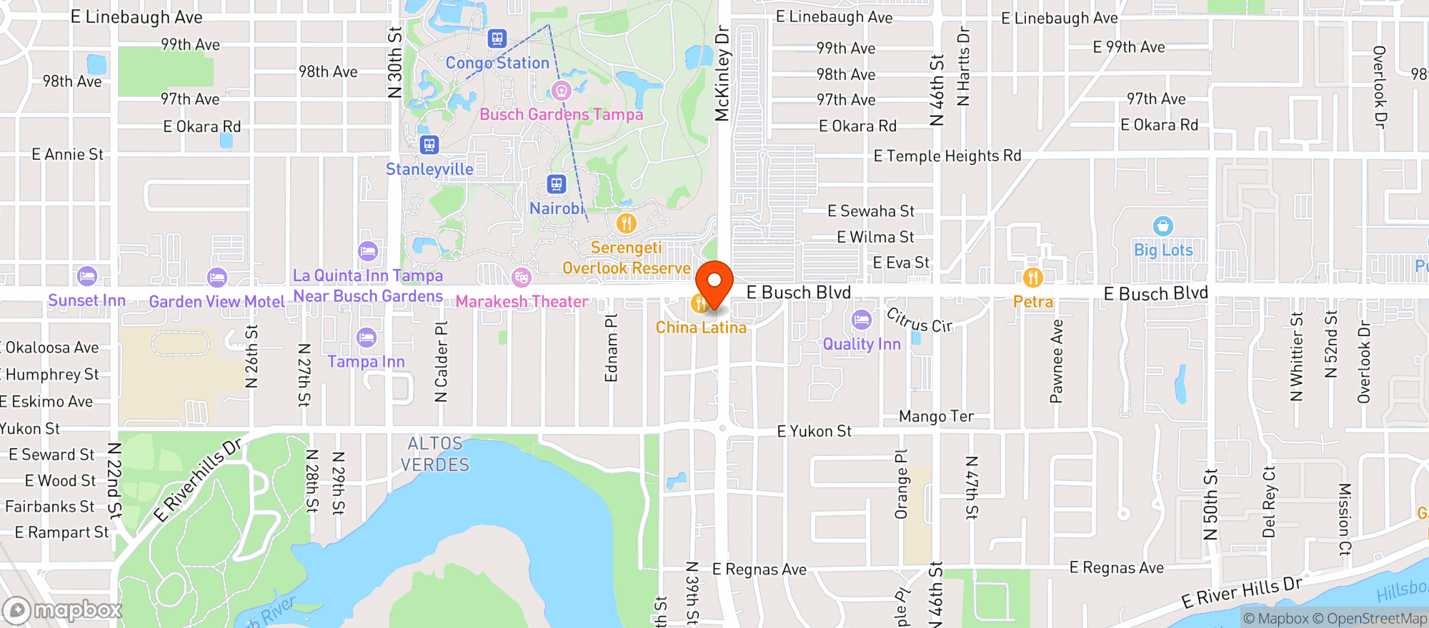 Map showing Voodu Vegan Bistro