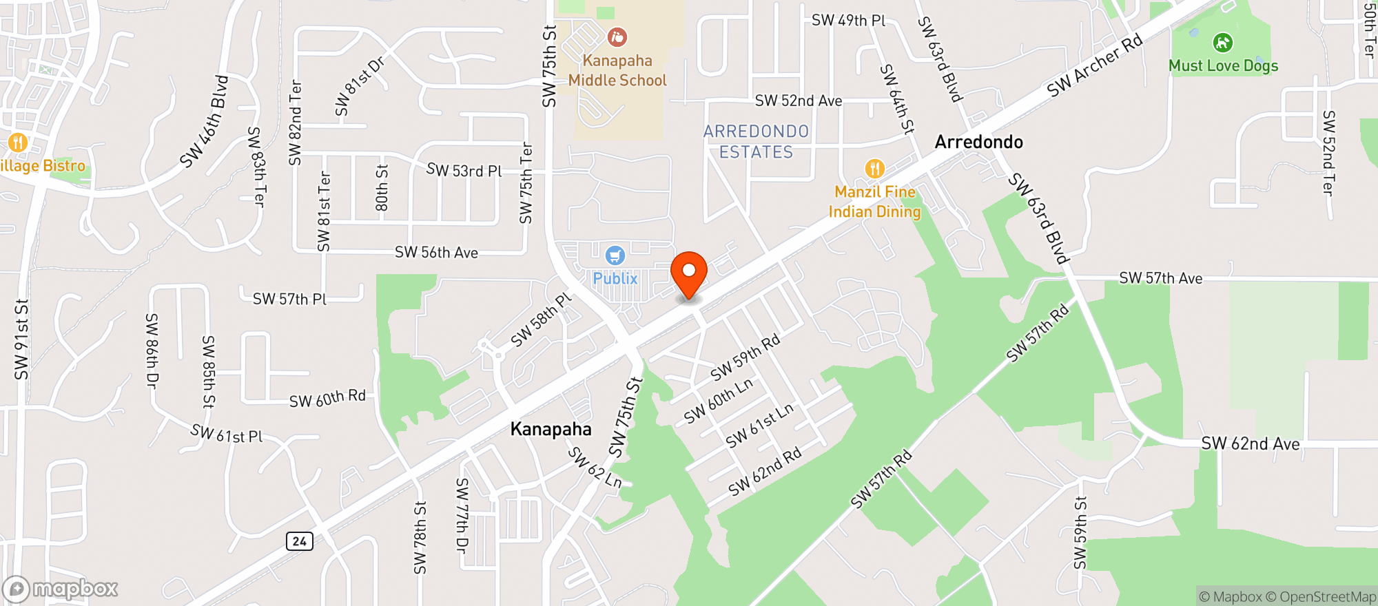 Map showing Linda Vista