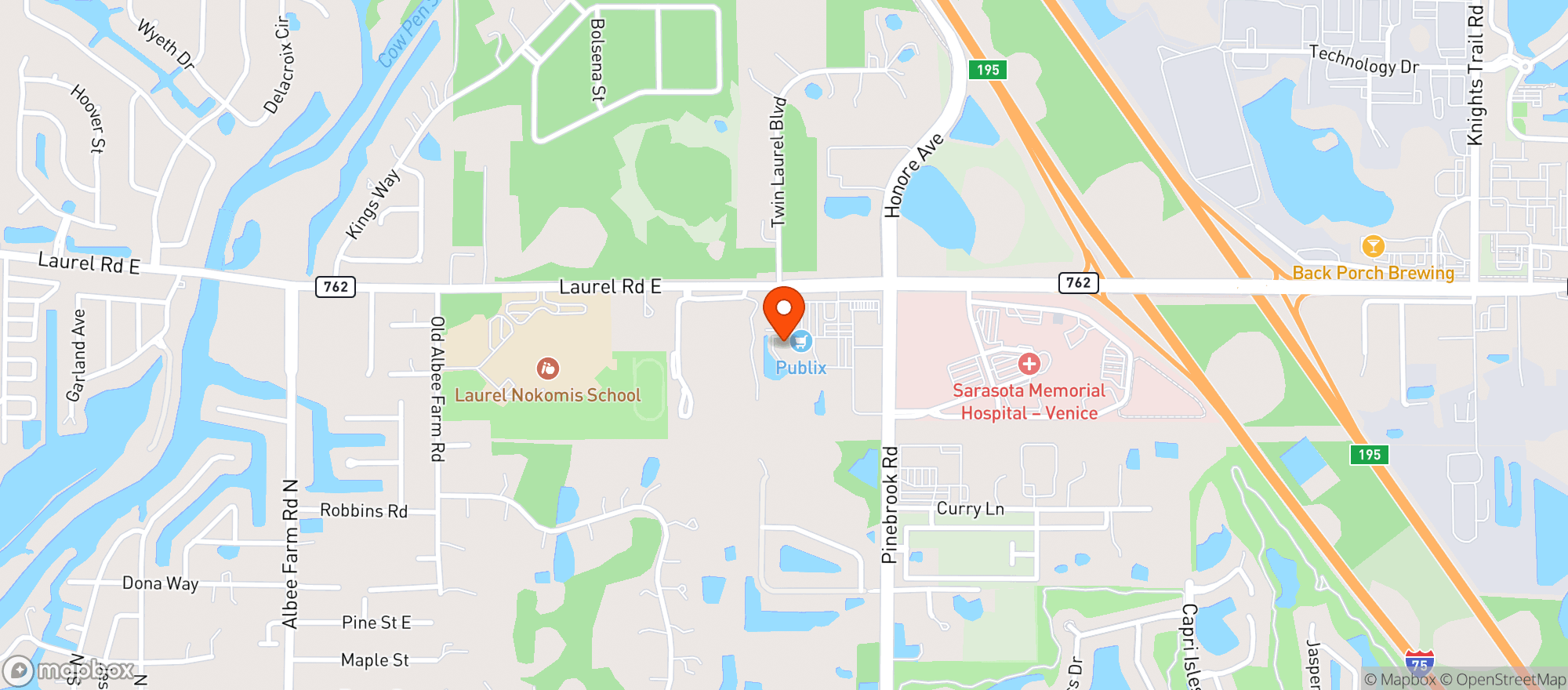 Map showing Venezia Liquors