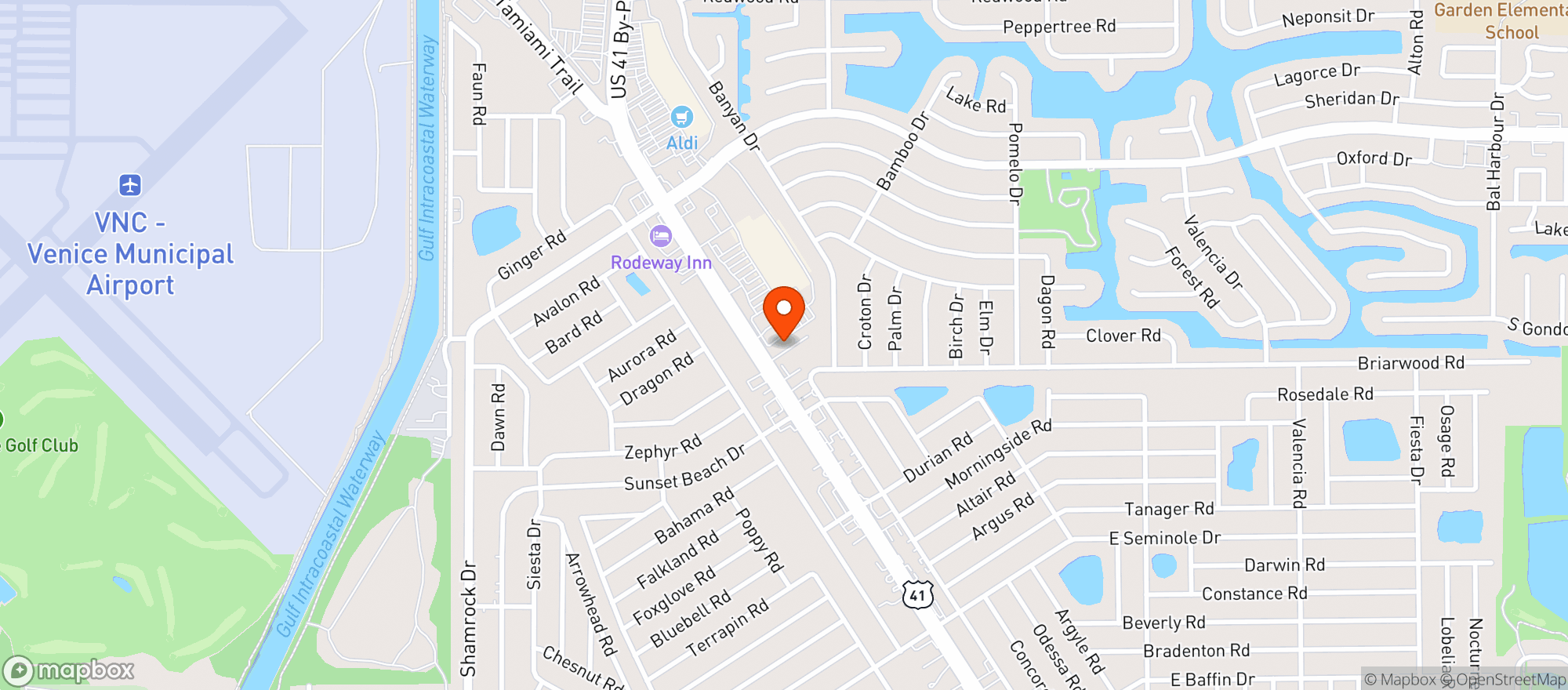 Map showing 3 Bridges Brewing