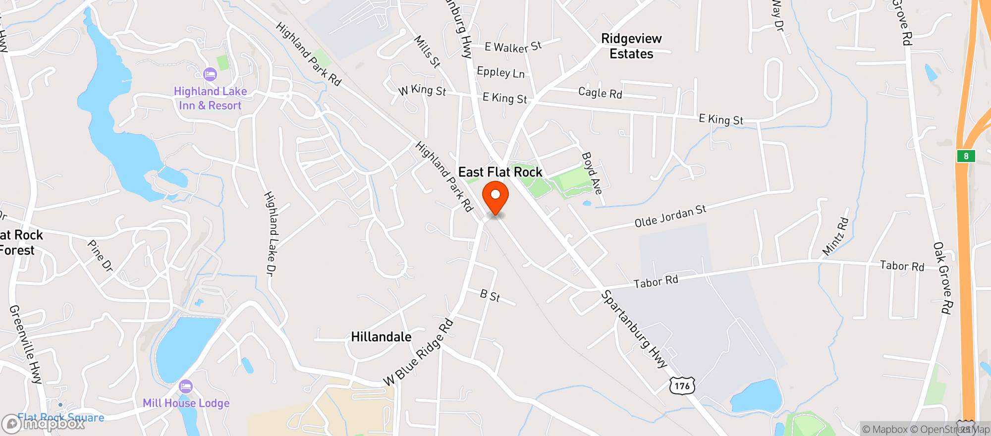 Map showing Hope Station