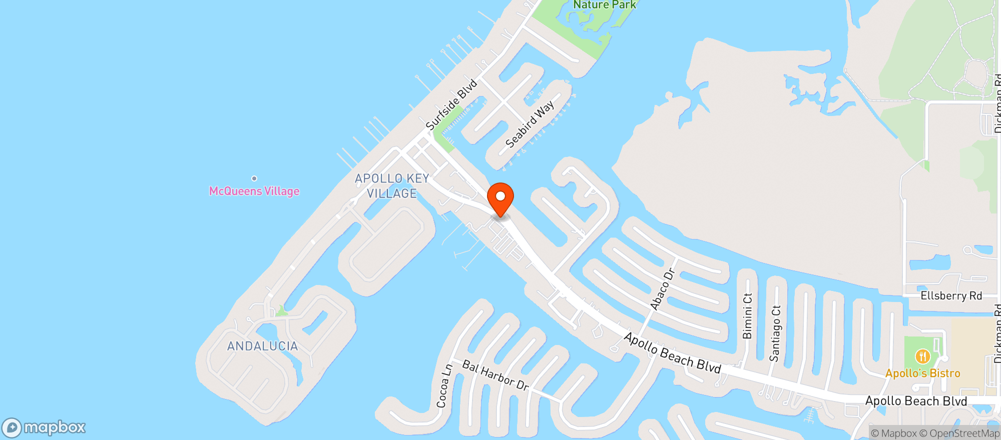 Map showing Lands End Marina