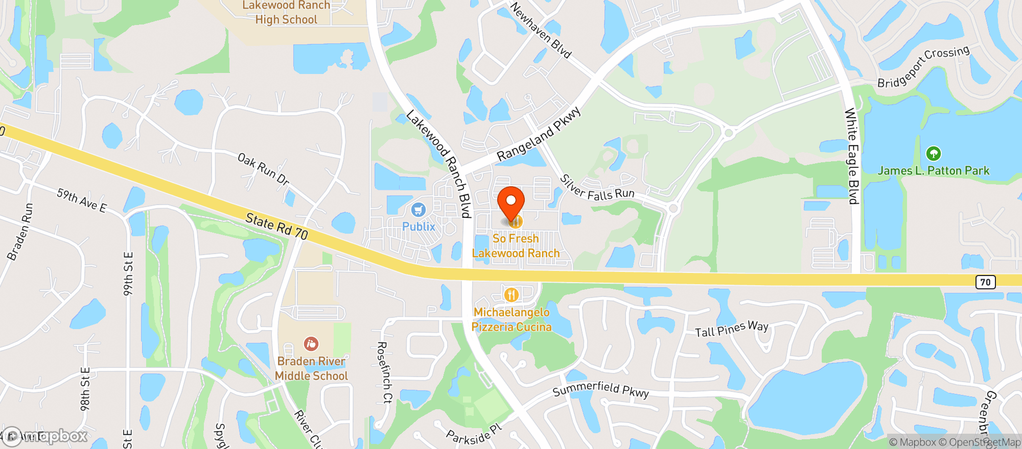 Map showing Burger Fi