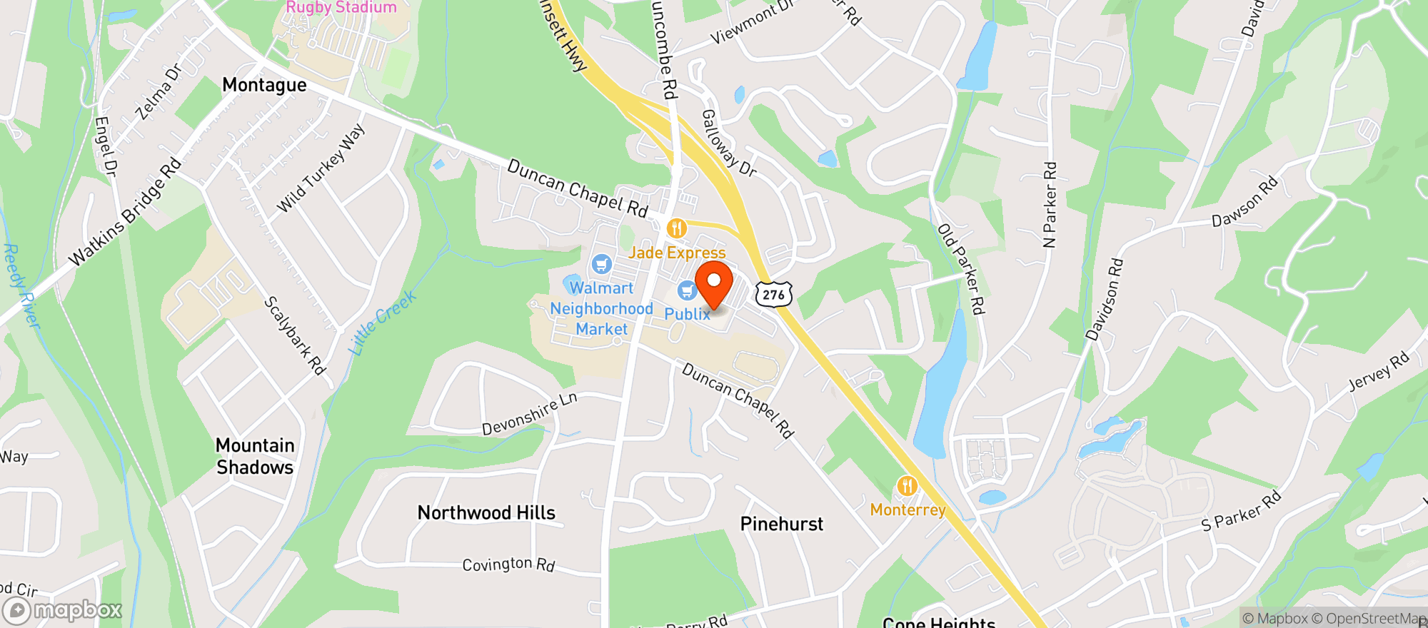 Map showing Publix