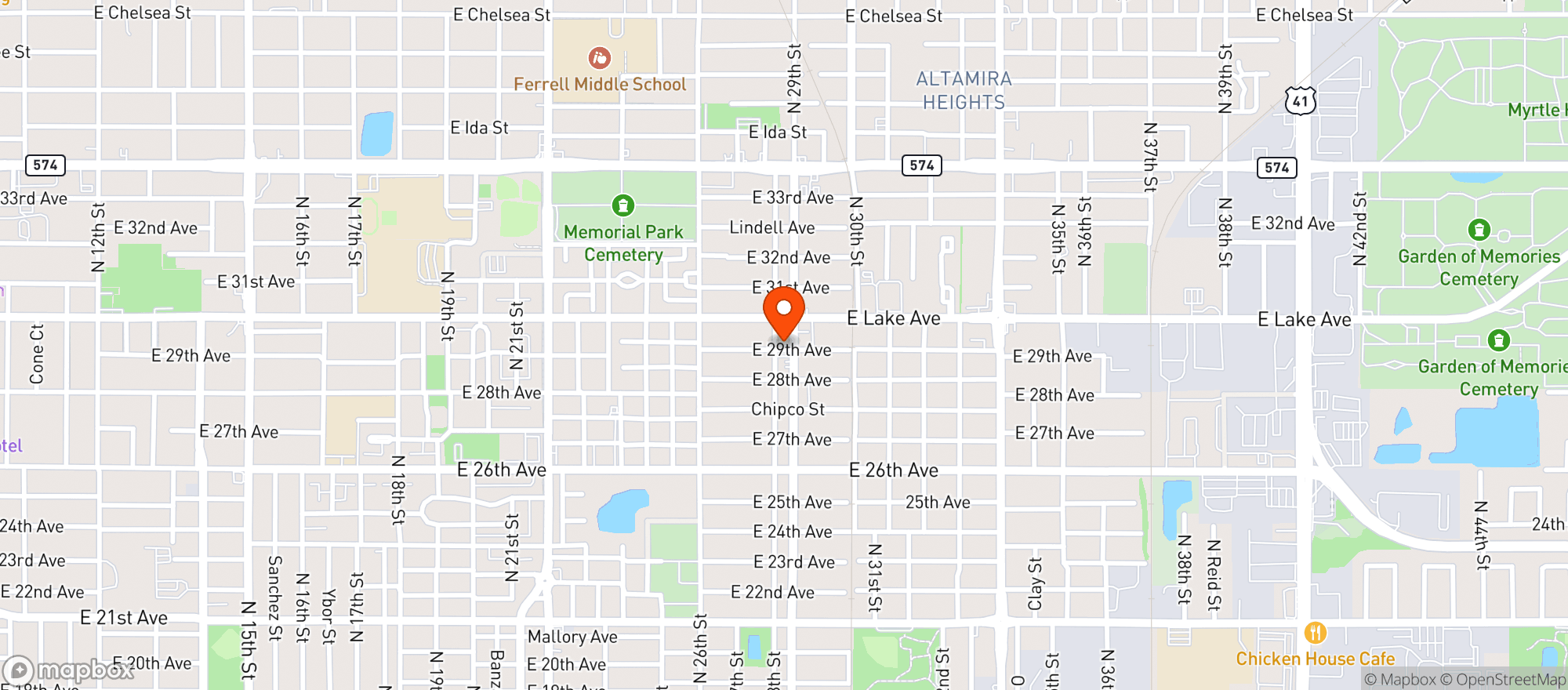 Map showing (c)central Grocery #2