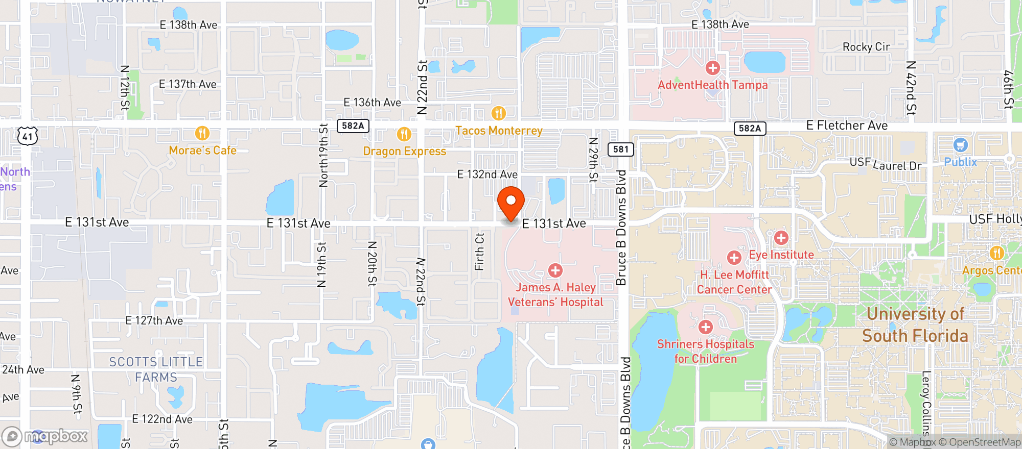 Map showing Zaid Food Mart