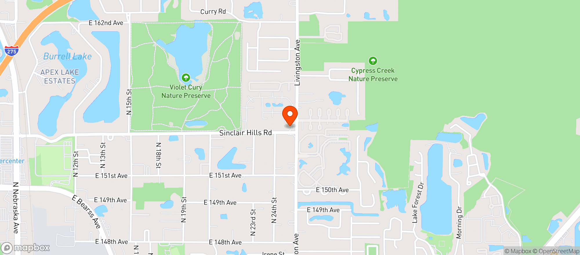 Map showing New Way Food & Deli
