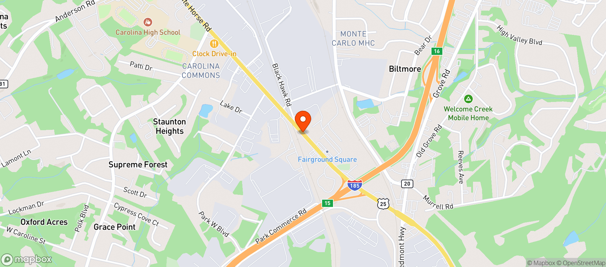 Map showing LUPITAS MEXICAN RESTAURANT