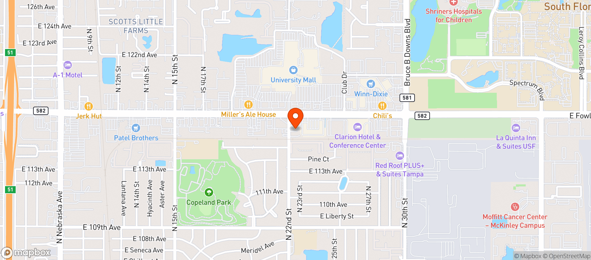 Map showing Vitamin Shoppe - University Park