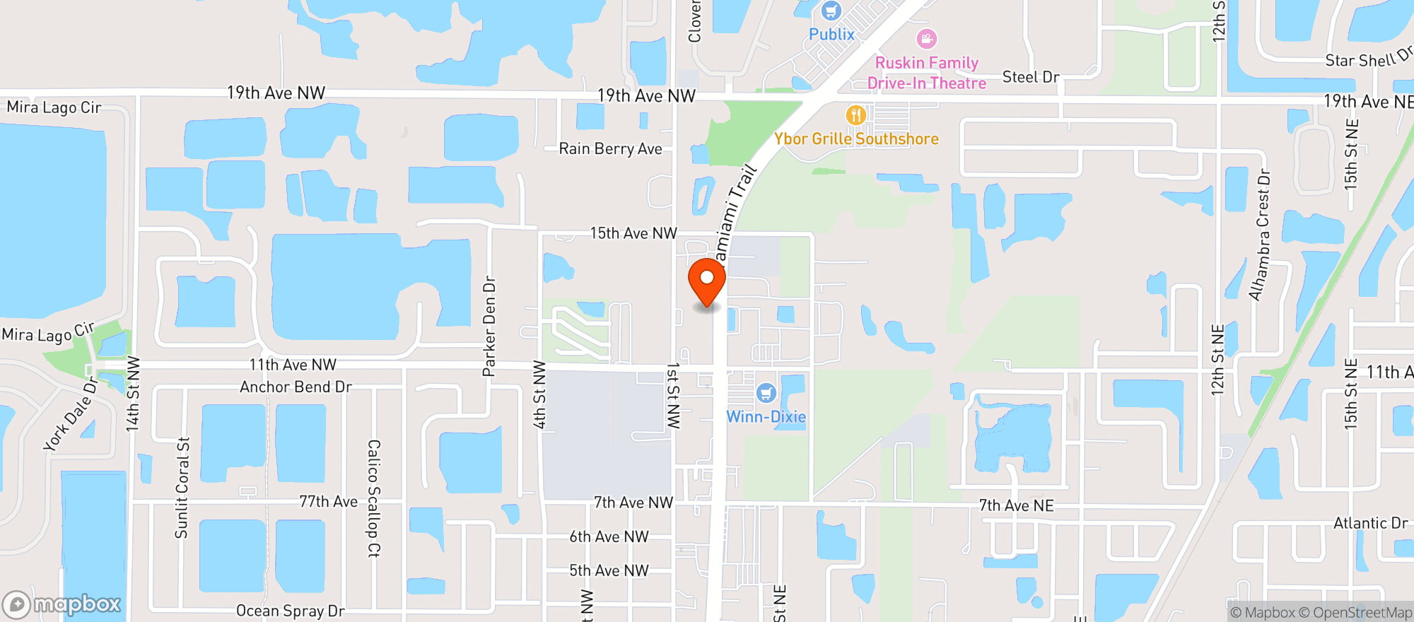 Map showing (c)310 Sunoco