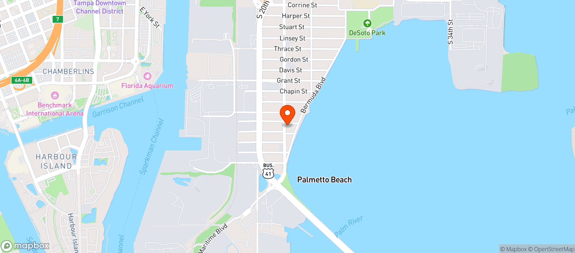 Map showing (c)la Fiesta Mexican Stor