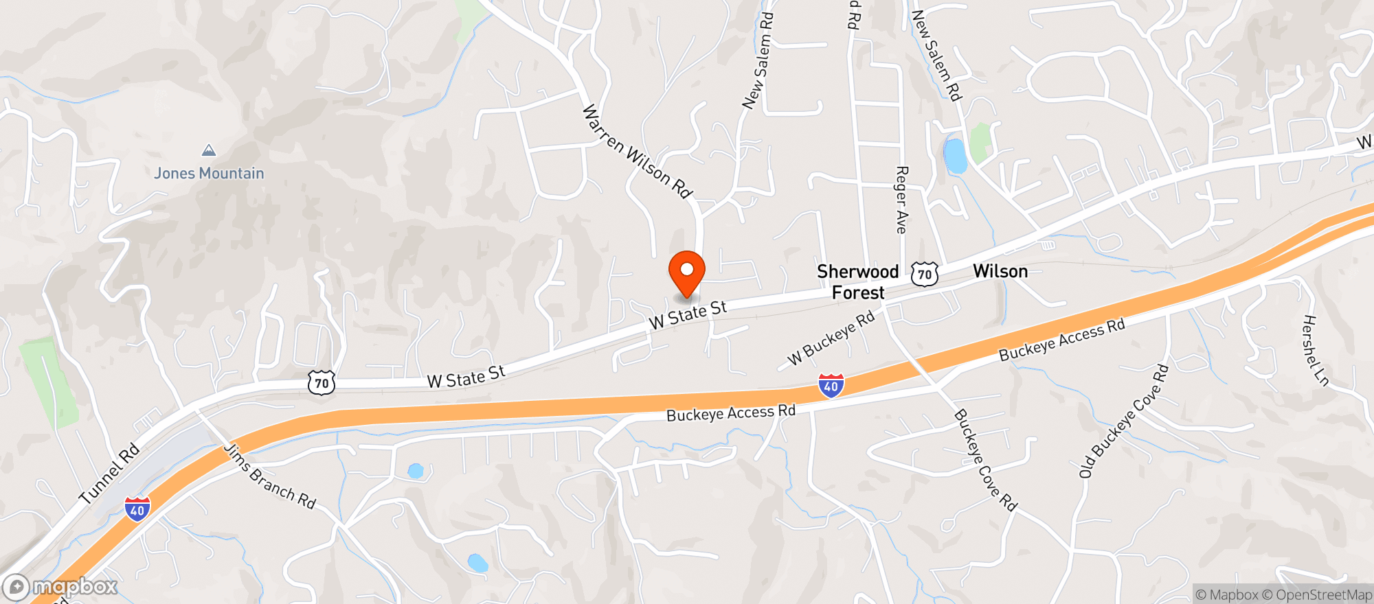 Map showing Stop N Go 9*