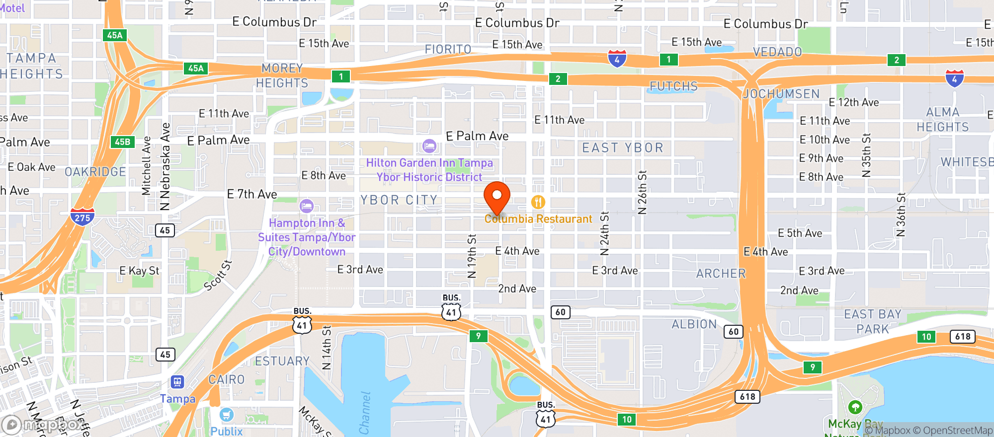 Map showing Grassroots Kava House (ybor)-29735