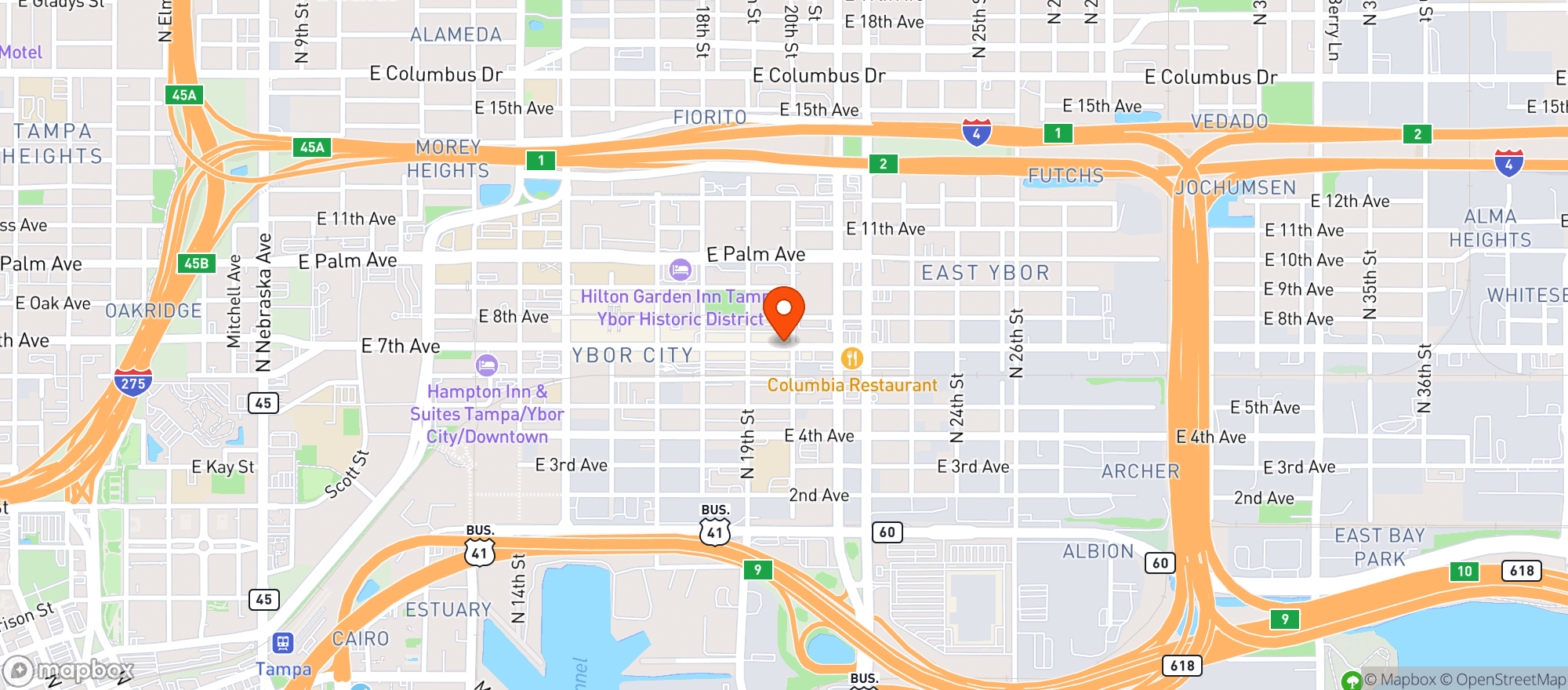 Map showing 7th & Grove