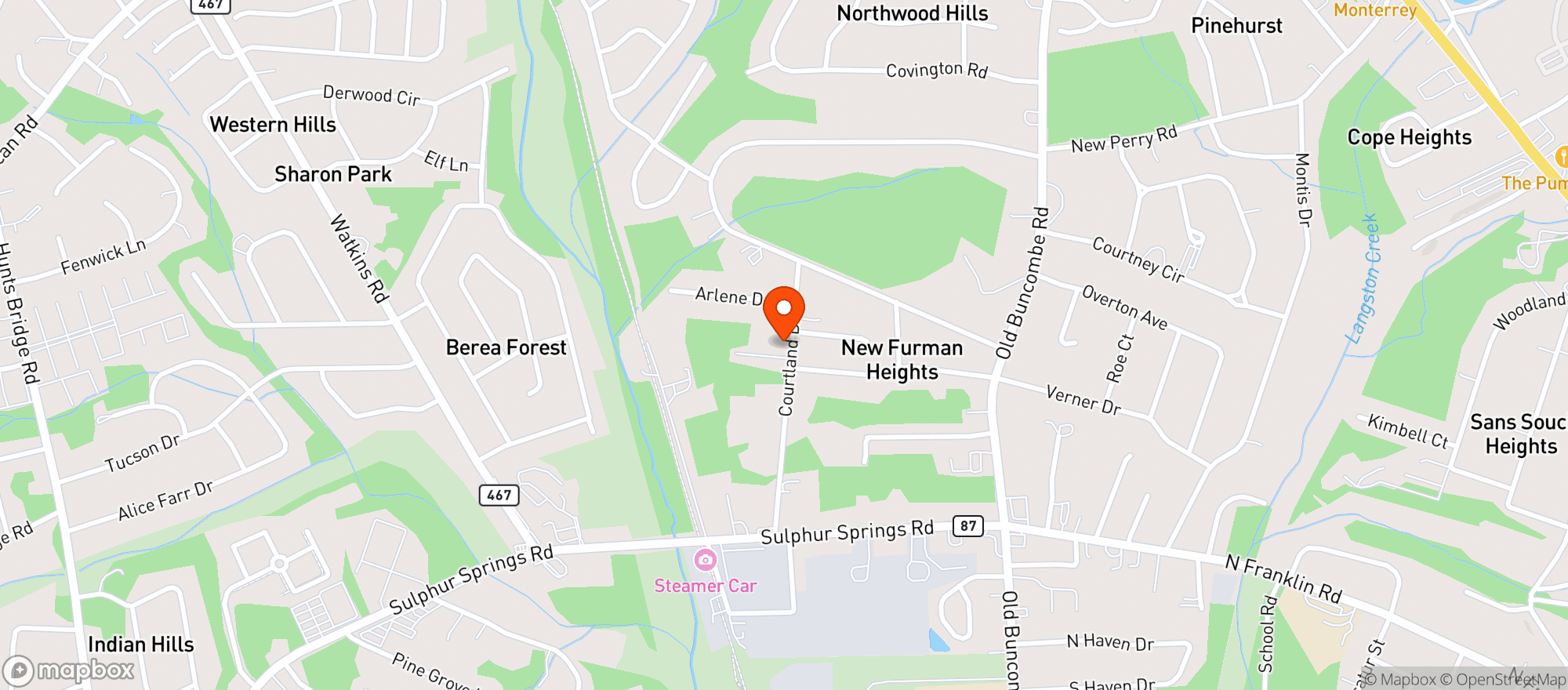 Map showing Relief Hut LLC