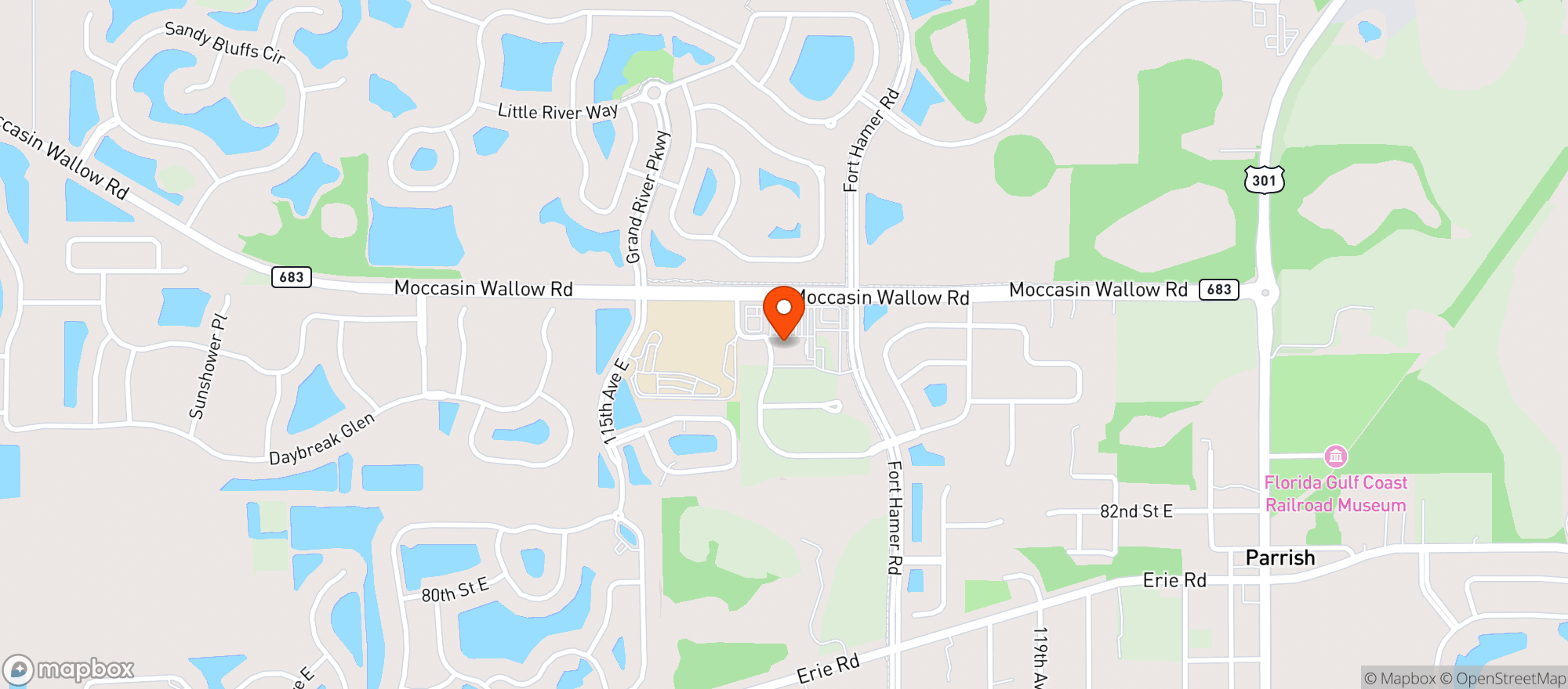 Map showing Publix