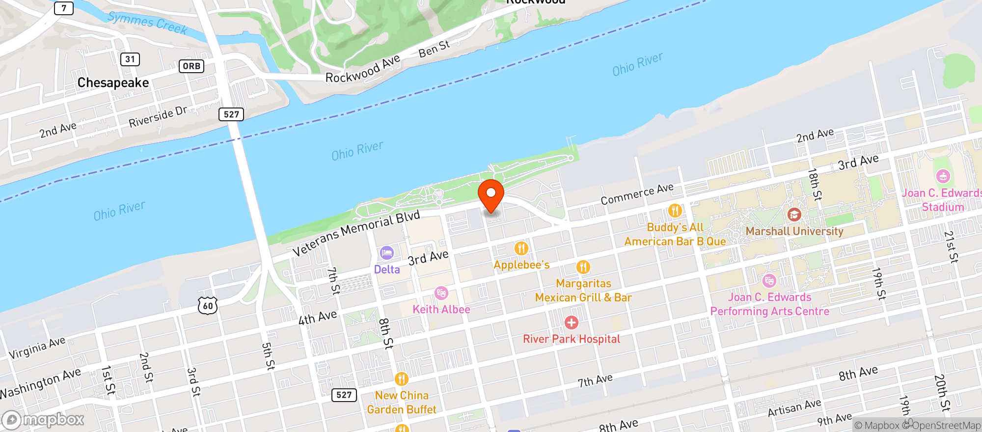 Map showing Brewgrass Festival/heritage St