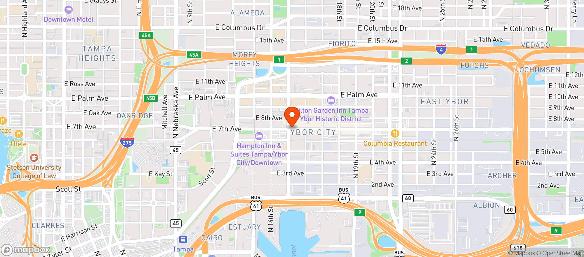Map showing Ritz Theater