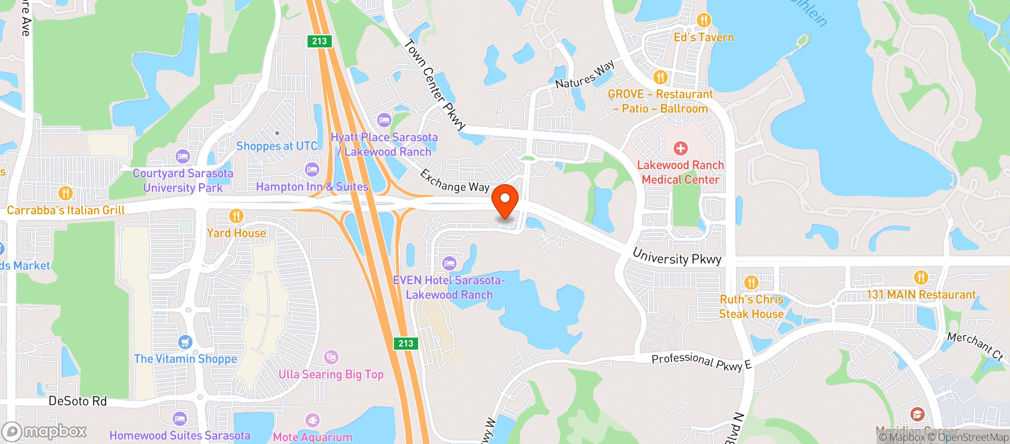 Map showing LAKEWOOD RANCH MOBIL