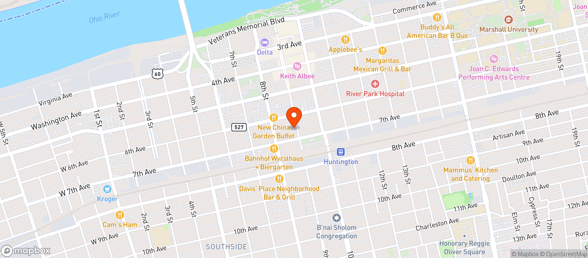 Map showing The Legg Room Too