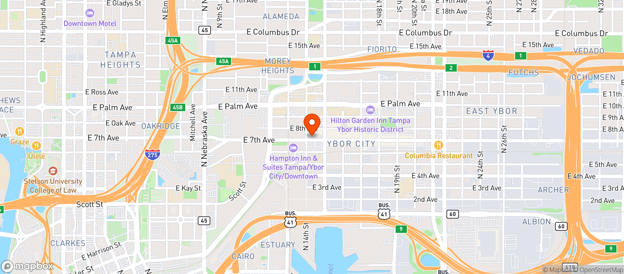 Map showing Hotel Haya