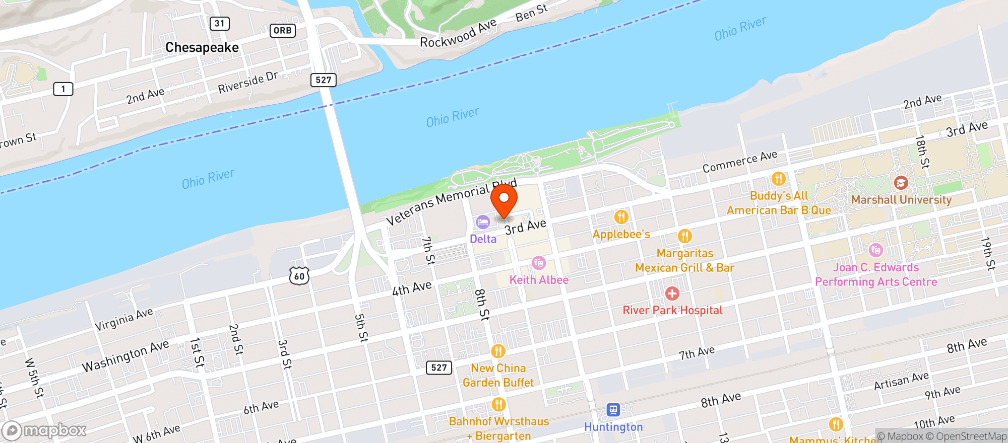 Map showing Gnc