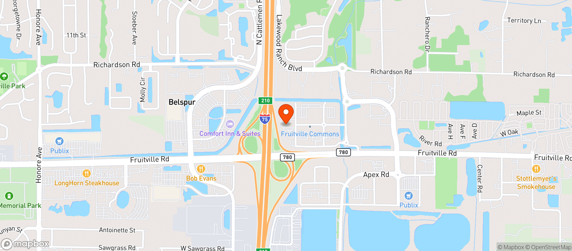 Map showing Big Top Brewing
