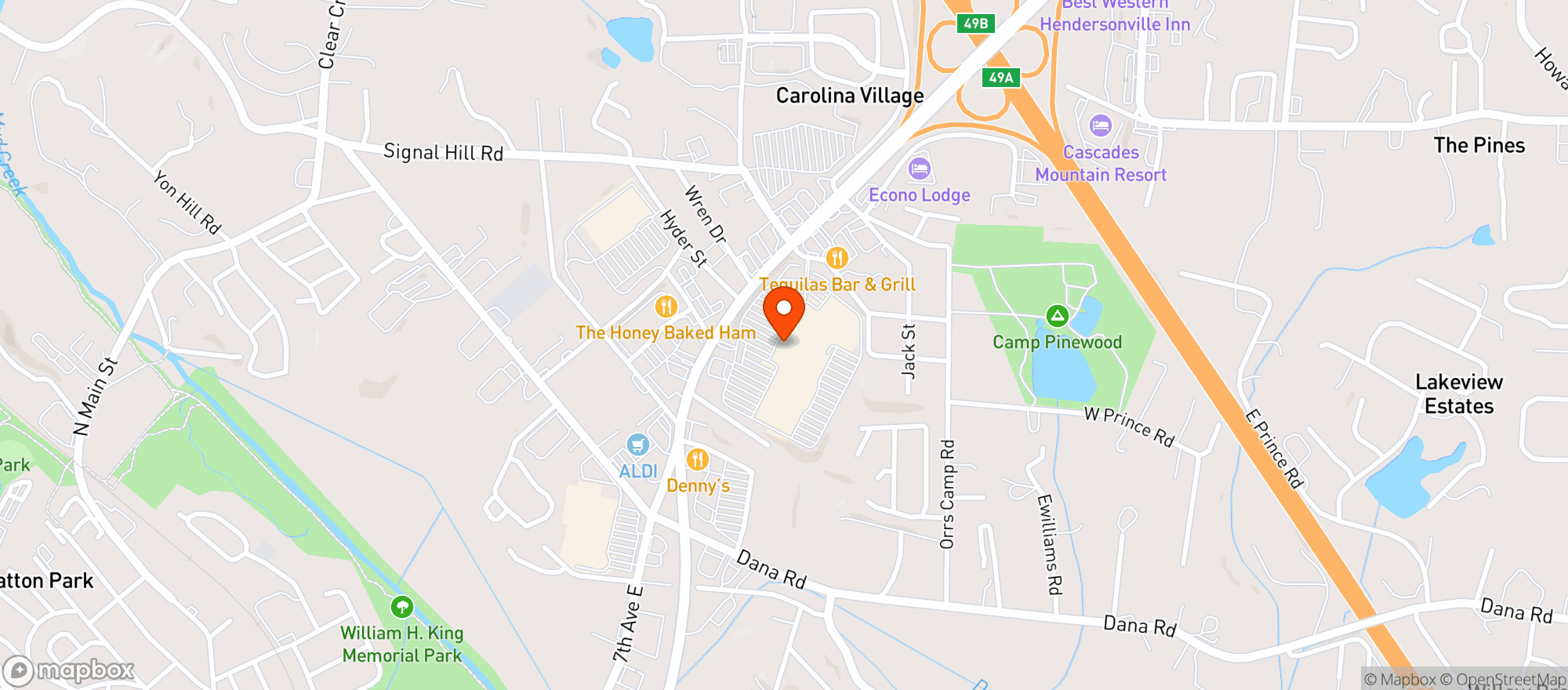 Map showing Gnc