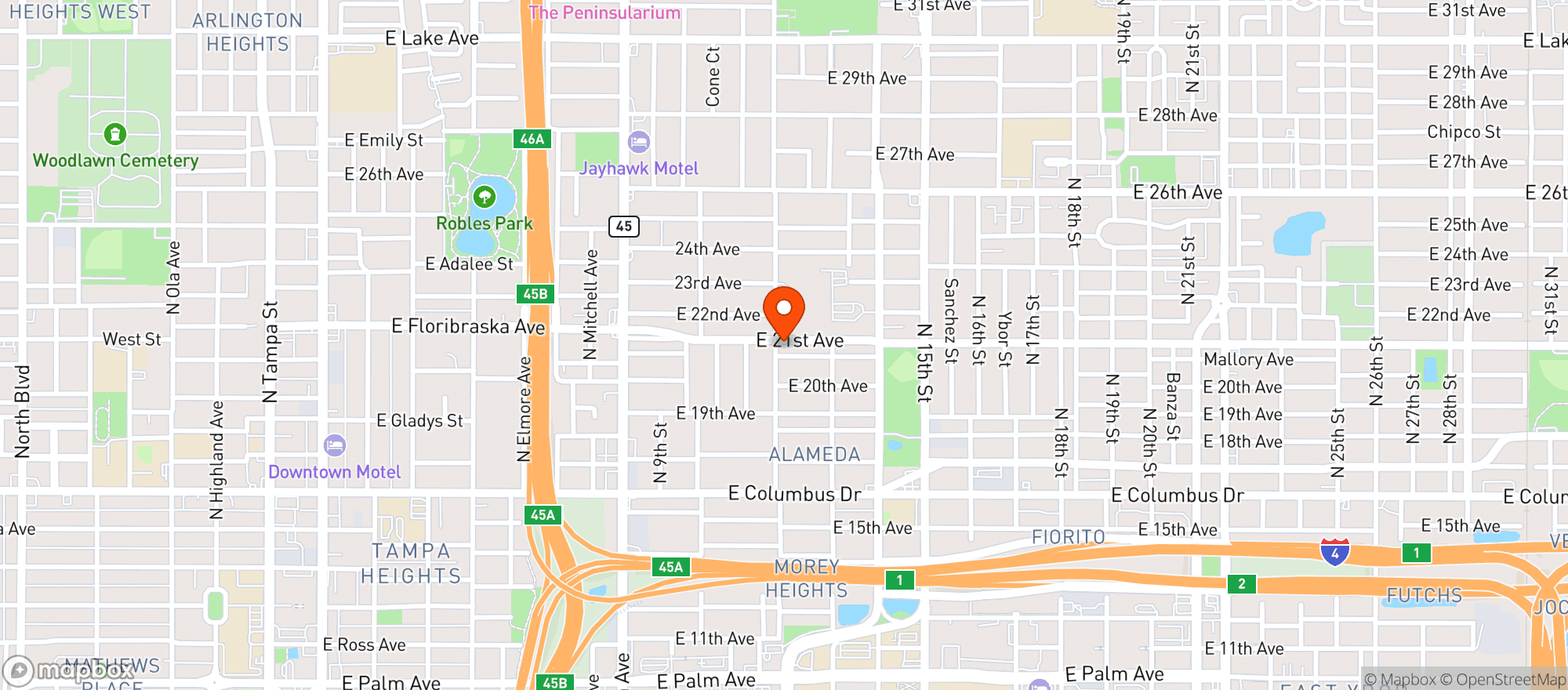 Map showing Black Radish Bodega