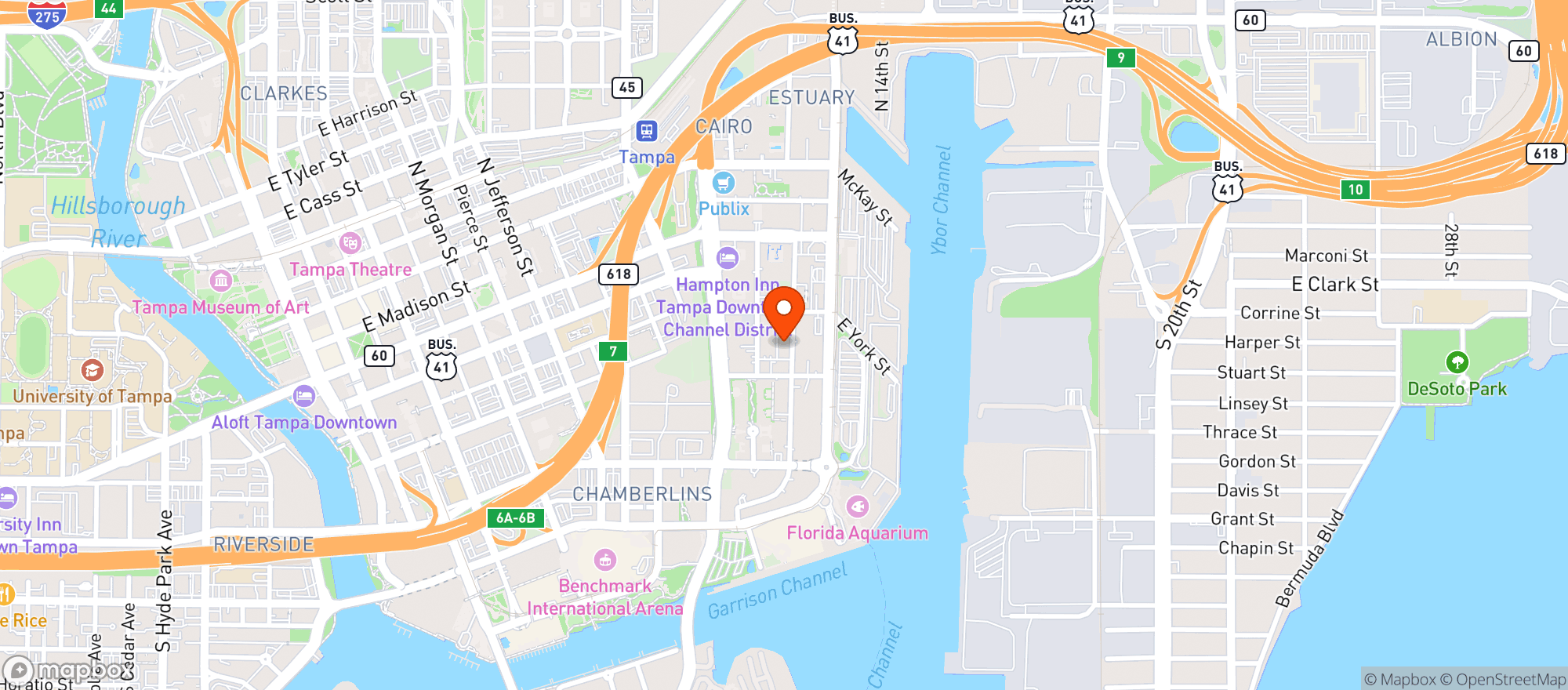 Map showing District Tavern