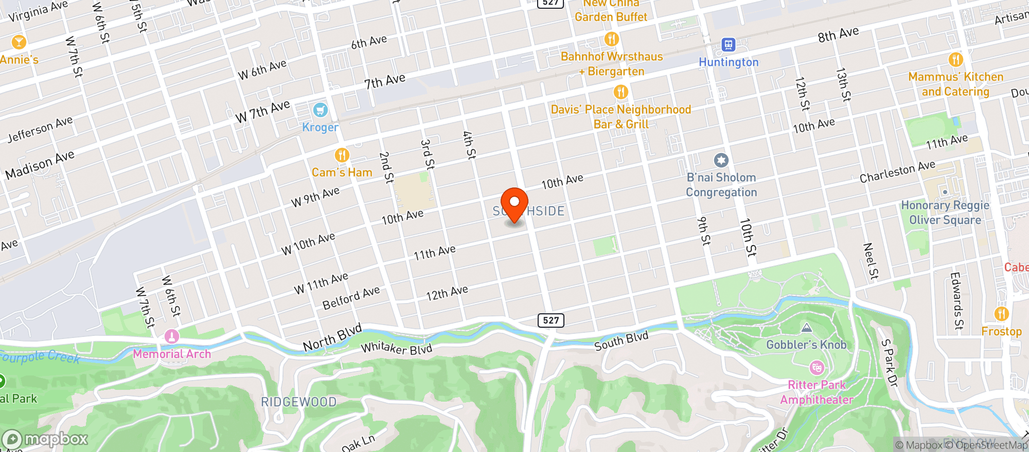 Map showing Sip Wine And Whiskey Bar