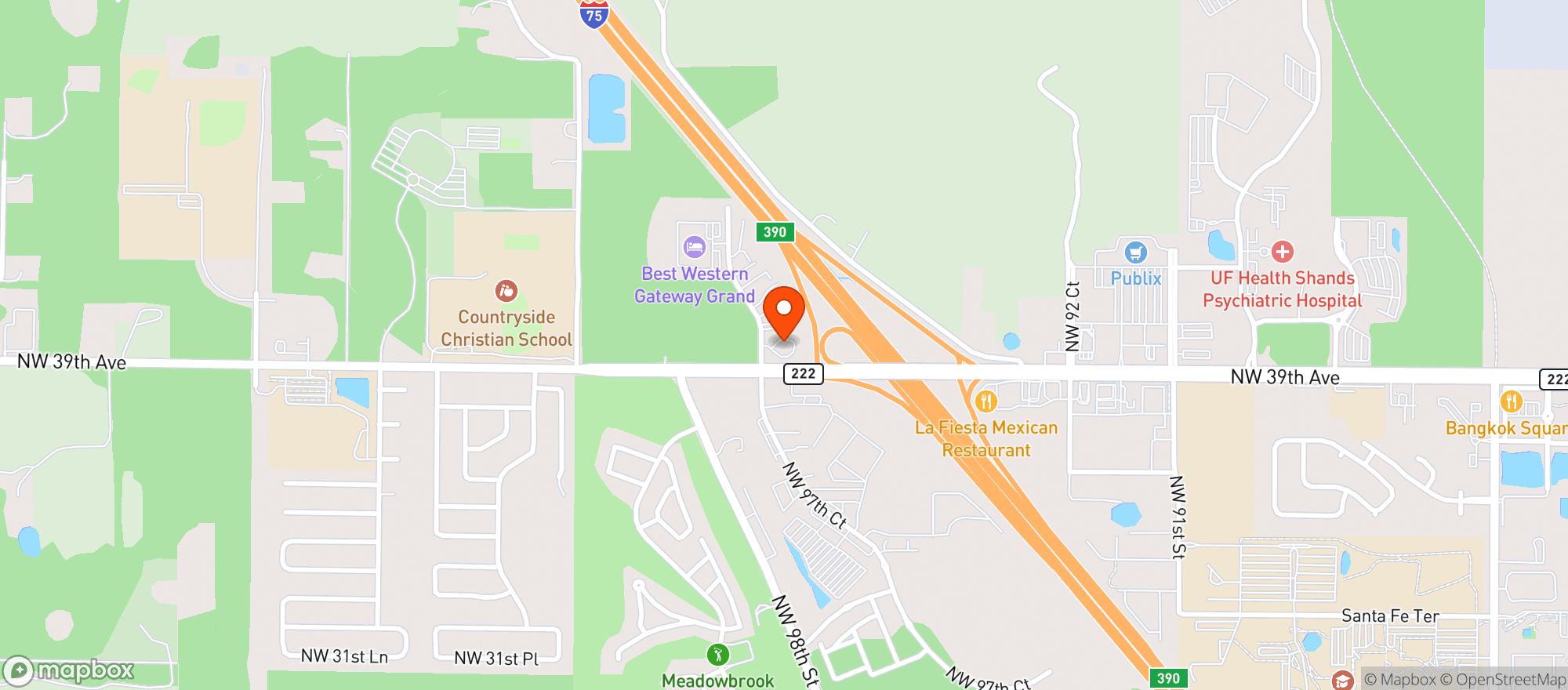 Map showing Kwik Stop Bp