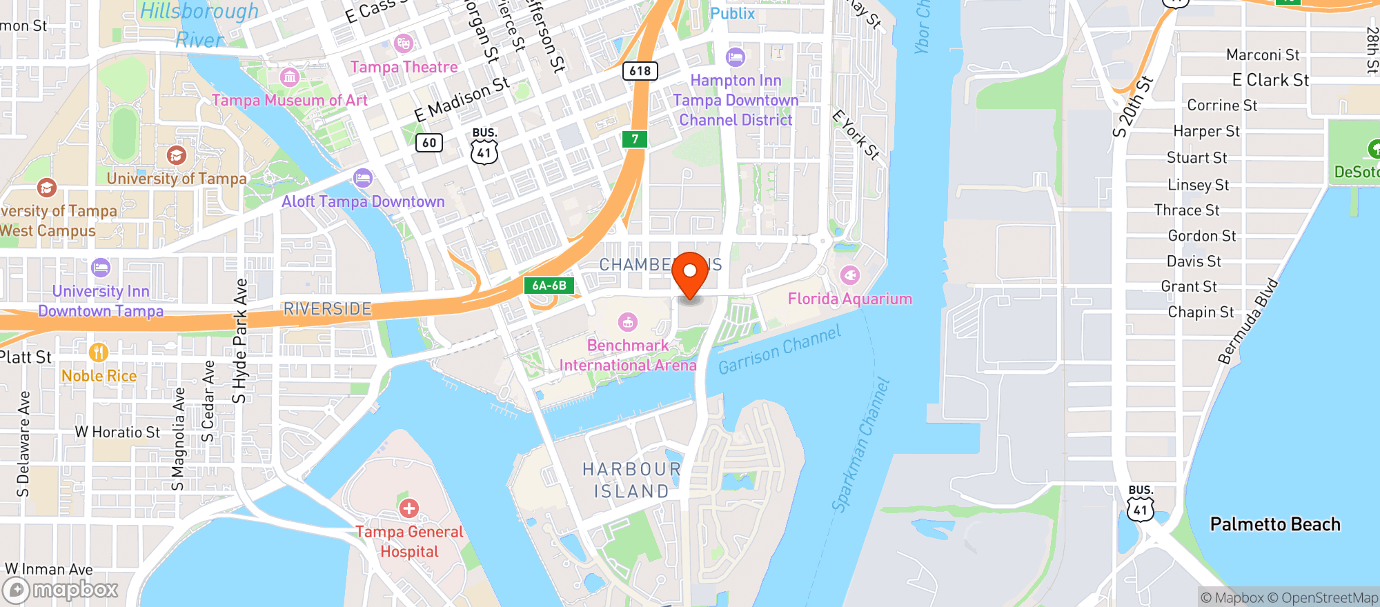 Map showing Publix