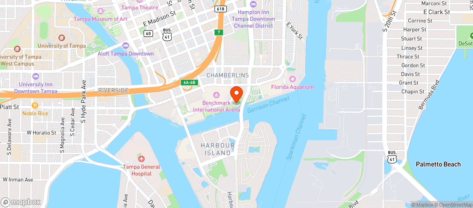 Map showing Columbia Cafe