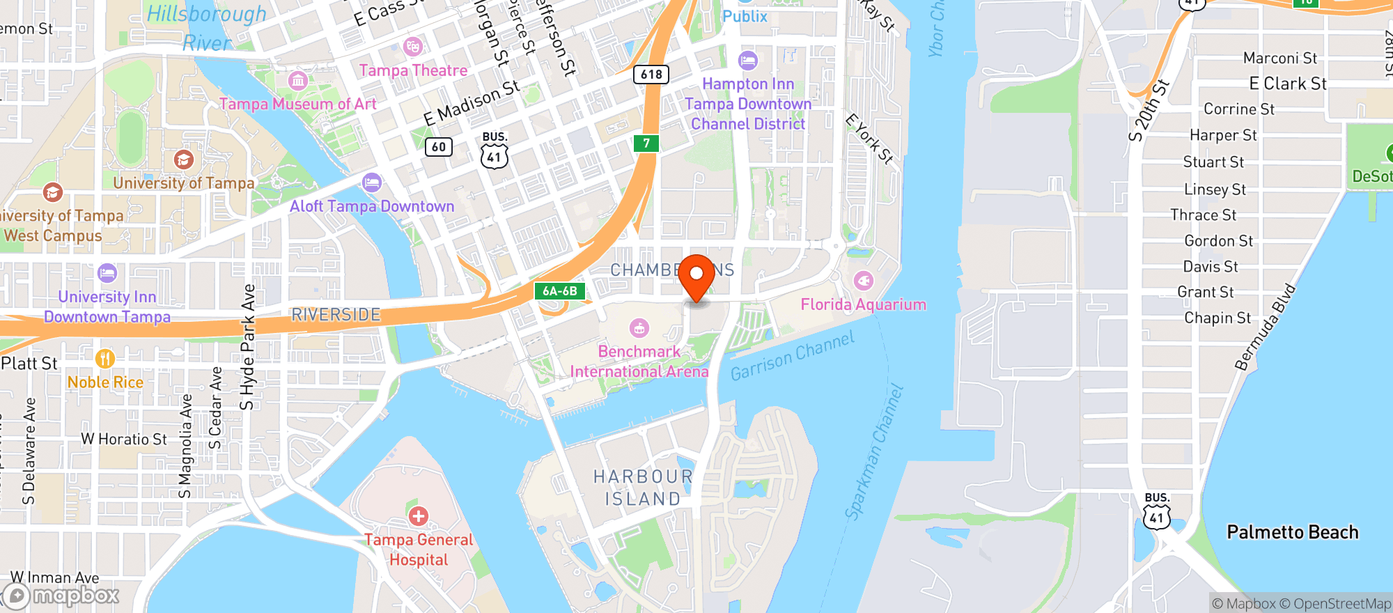 Map showing The Pearl