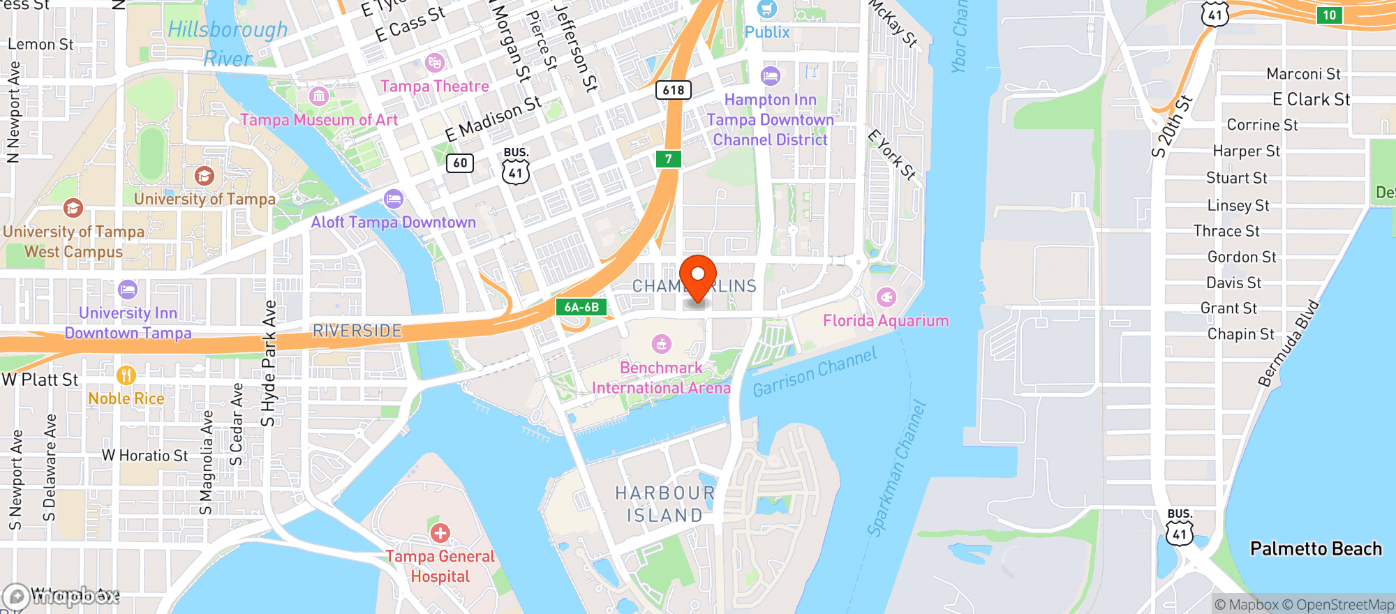 Map showing Edition Hotels